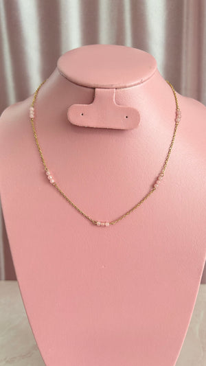 Collar piedra rosa Collar piedra rosa