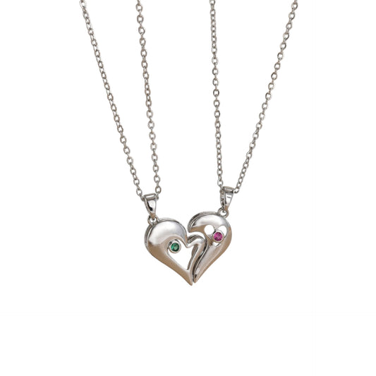 Collar amistad corazón