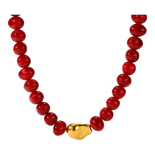 Collar cuentas acrílico