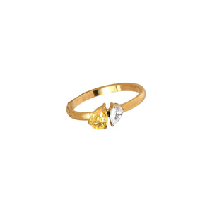 Anillo circonia amarilla 🍯 Anillo circonia amarilla 🍯