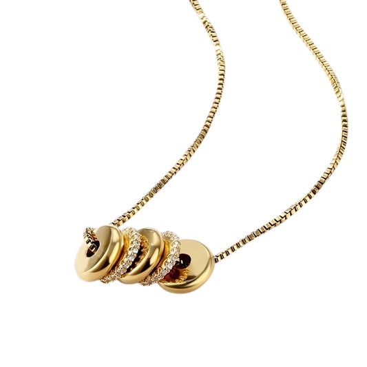 Collar discos circonia 💠