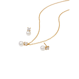 Juego perla circonia Juego perla circonia