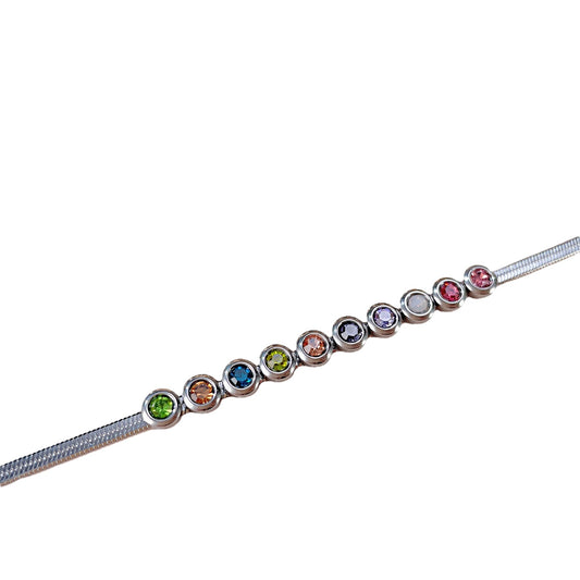 Pulsera circonia colores