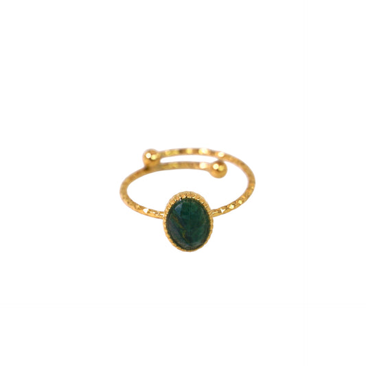 Anillo ajustable verde