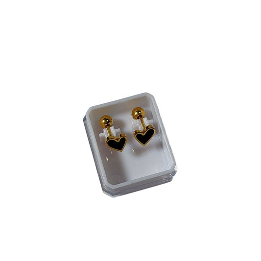 Piercing corazón negro