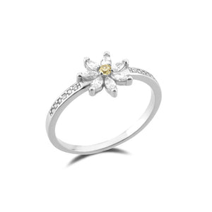 Anillo flor plata 925 Anillo flor plata 925