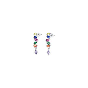 Arete color plata 925 Arete color plata 925