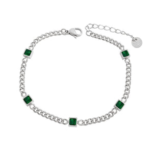 Pulsera circonia verde Pulsera circonia verde