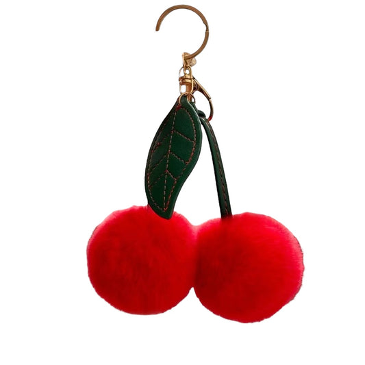 Llavero cereza puff