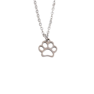 Collar huella plateado Collar huella plateado