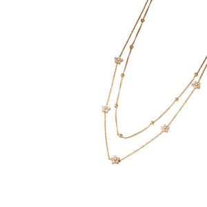 Collar doble florecita Collar doble florecita
