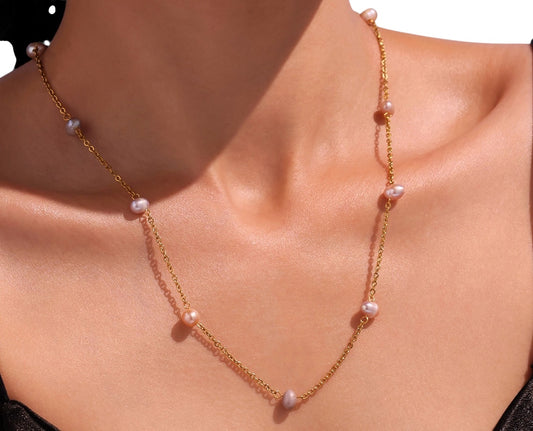 Collar multi perla natural