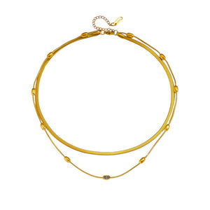 Collar doble bolitas Collar doble bolitas