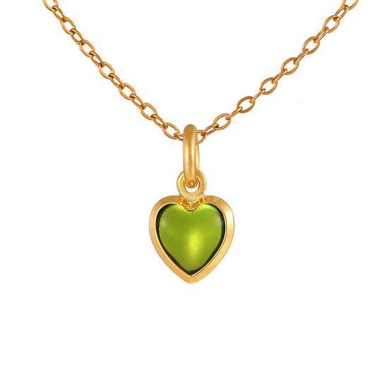 Collar corazón verde 💚