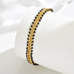 Pulsera cuentas negra Pulsera cuentas negra