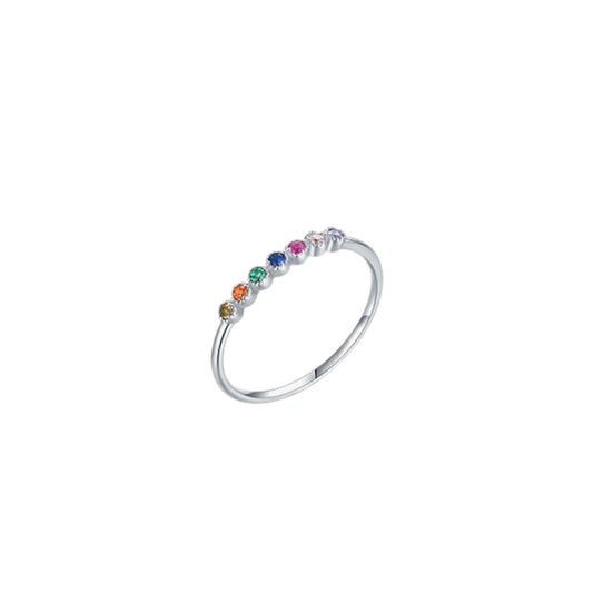 Anillo colores plata 925