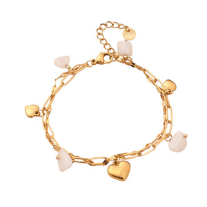 Pulsera corazón blanco Pulsera corazón blanco