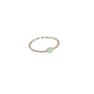 Anillo corazón menta plata 925 Anillo corazón menta plata 925