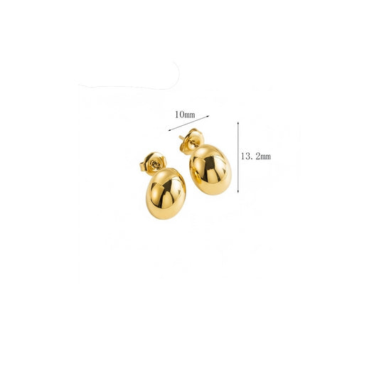Arete oval chico
