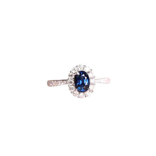 Anillo azul plata 925