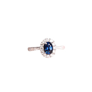 Anillo azul plata 925 Anillo azul plata 925