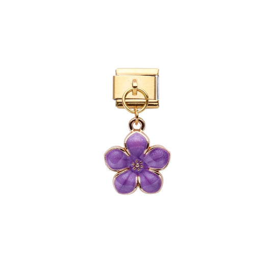 Charm flor morada