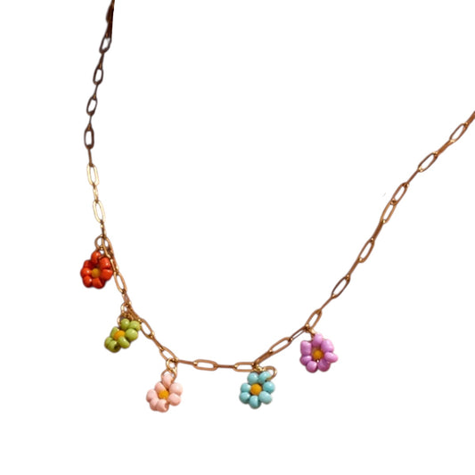 Collar flores
