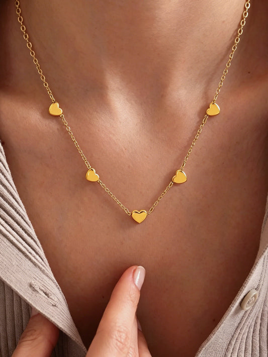 Collar multi corazones 💕