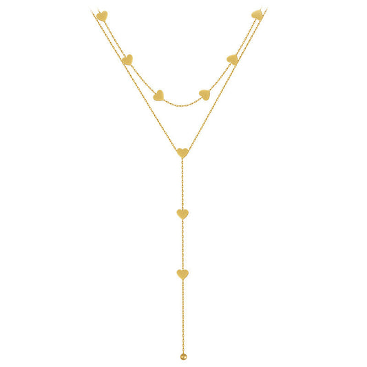 Collar corbata corazón