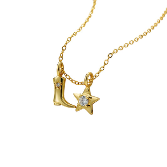 Collar bota estrella