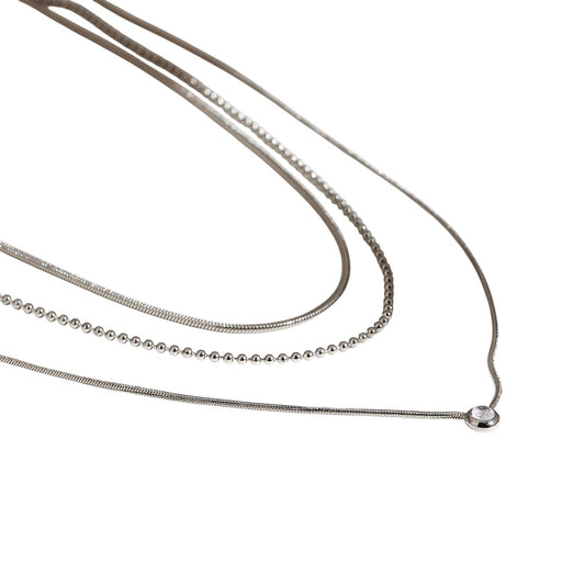 Collar triple circonia