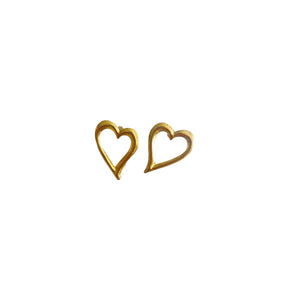 Arete corazón silueta
