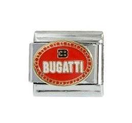Charm bugatti plateado