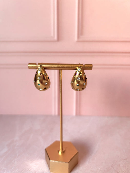 Arete gota colores