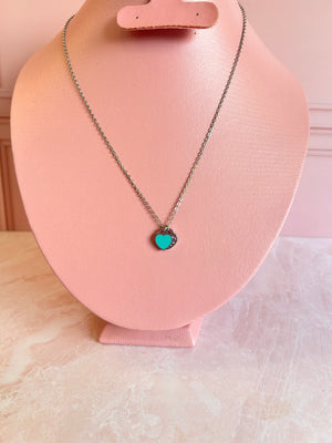 Collar Tiff menta corazon