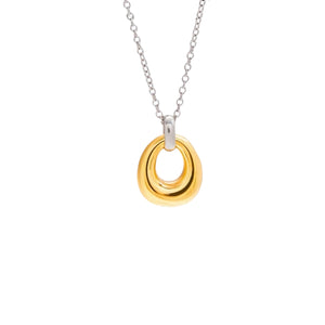 Collar aro bicolor
