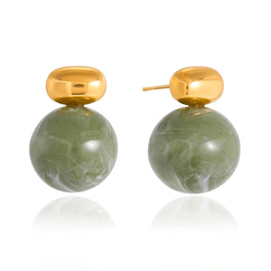 Arete verde jumbo