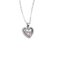 Collar corazón circonia