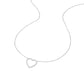 Collar corazón silueta