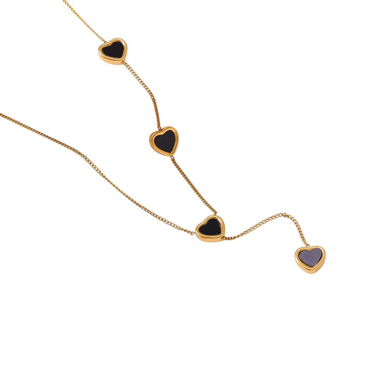 Collar corbata corazon