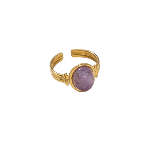 Anillo morado ajustable