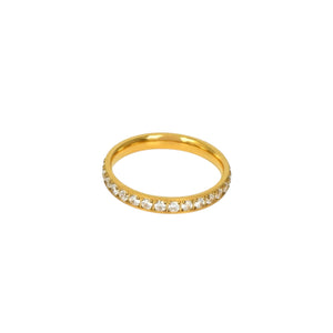 Anillo circonia blanca