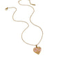 Collar corazón rosa
