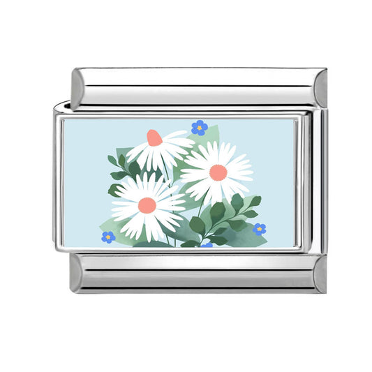 Charm azul flor