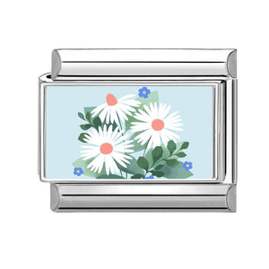Charm azul flor