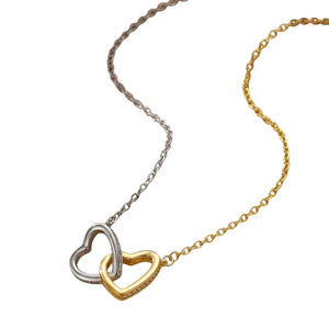 Collar doble corazón