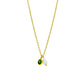 Collar perla circonia