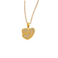 Collar corazón circonia