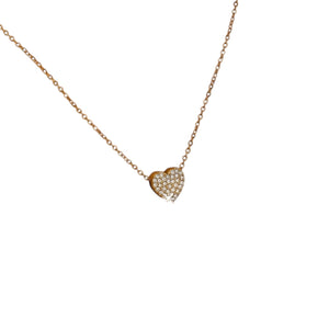 Collar corazón circonia
