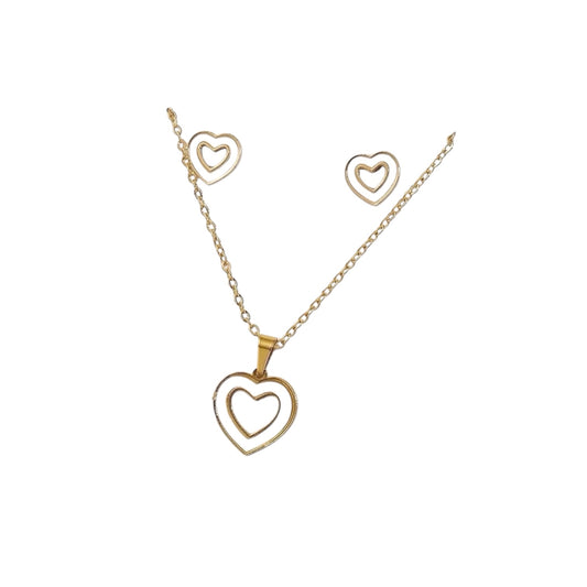 Juego corazón blanco